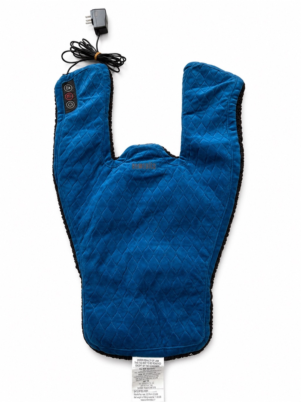 HoMedics Quilted Heated Neck & Shoulder Wrap in Deep Teal Blue